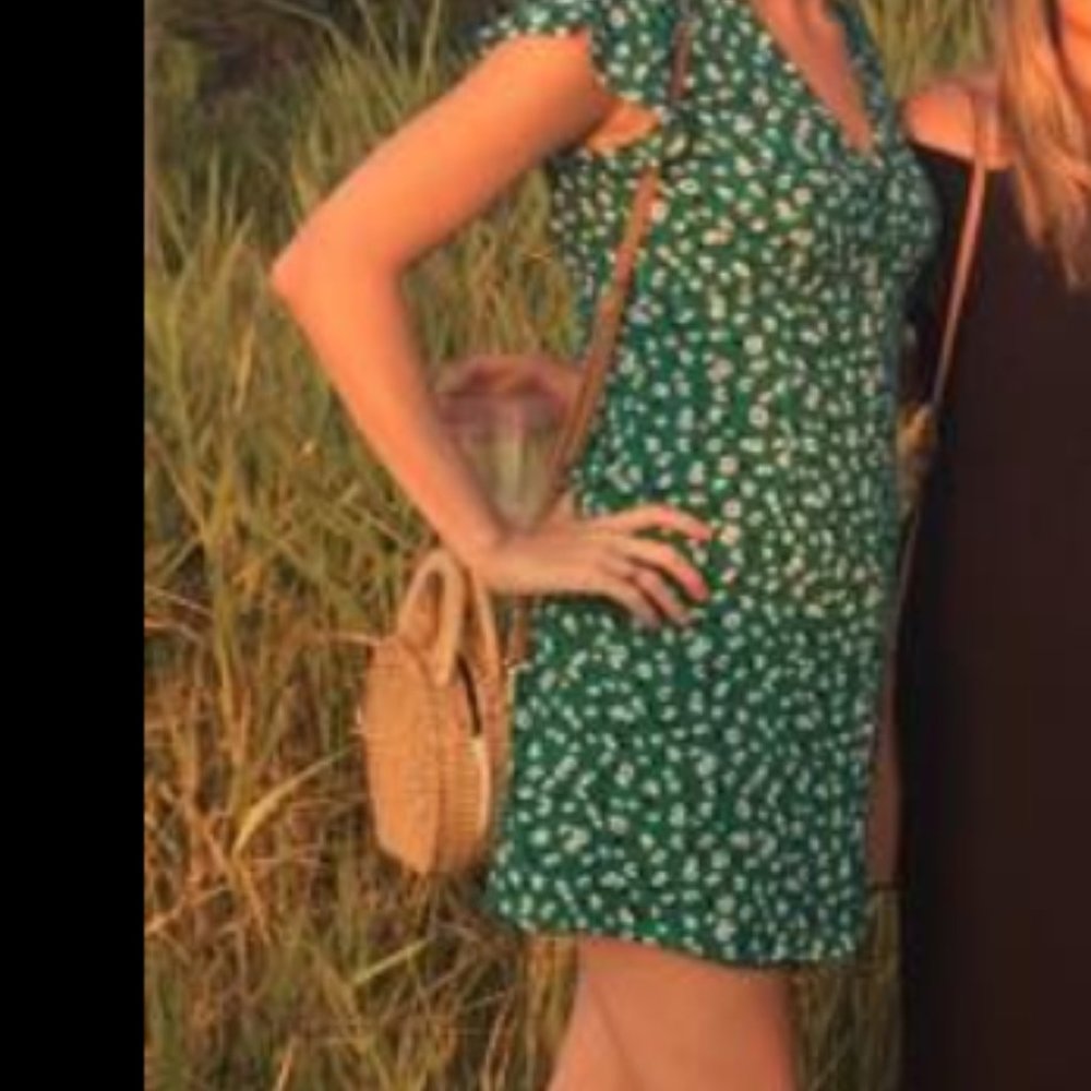 Rails Helena Floral Mini Dress - Green, small